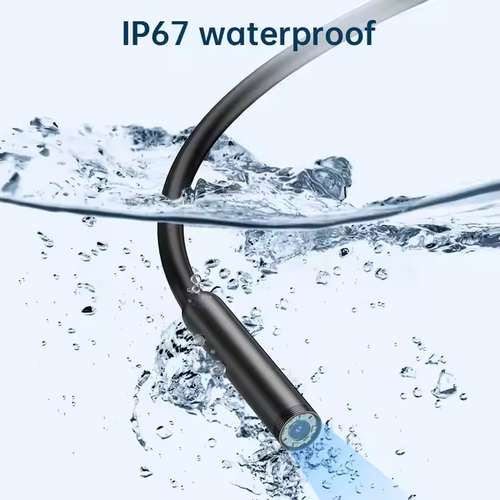 (🔥Hot selling waterproof endoscope🔥) Specially for industrial pipeline endoscope waterproof three-in-one mobile phone direct connection convenient auto repair maintenance camera probe