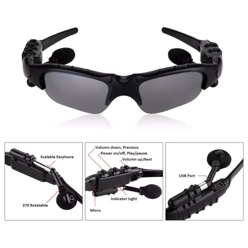 🎧🕶😎JSJM Hot Sale Outdoor Cycling Sports Glasses Wireless Earphones with Microphone Smart Bluetooth Earphones Sunglasses