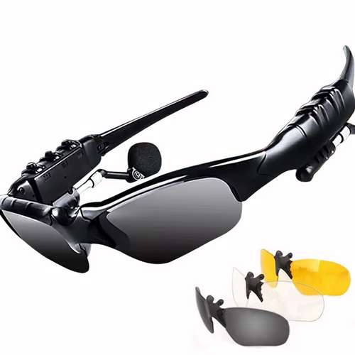 🎧🕶😎JSJM Hot Sale Outdoor Cycling Sports Glasses Wireless Earphones with Microphone Smart Bluetooth Earphones Sunglasses