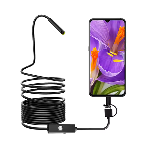 (🔥Hot selling waterproof endoscope🔥) Specially for industrial pipeline endoscope waterproof three-in-one mobile phone direct connection convenient auto repair maintenance camera probe