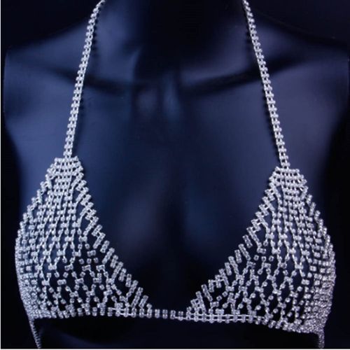 💥 Hot Sale Sexy Women's Rhinestone Body Chain Underwear and Bikini Set for Parties Fashionable Sexy Clothing👨‍❤️‍💋‍👨