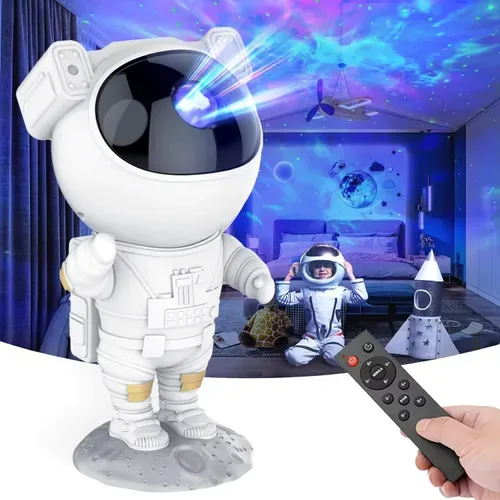 LED Milky Way Starry Sky Projector ABS Material Bedroom Decorative Atmosphere Light Astronaut Starry Sky Night Light