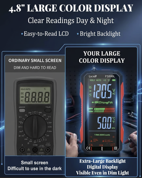USB Rechargeable Digital Multimeter