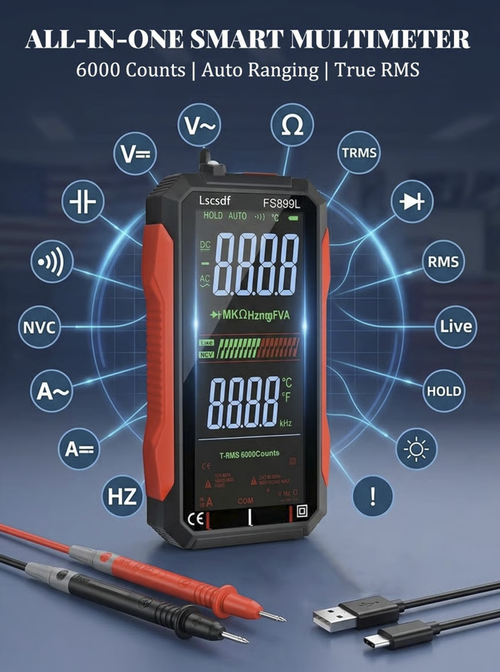 USB Rechargeable Digital Multimeter