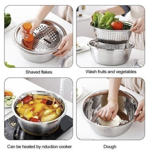 Multifunctional stainless steel basin