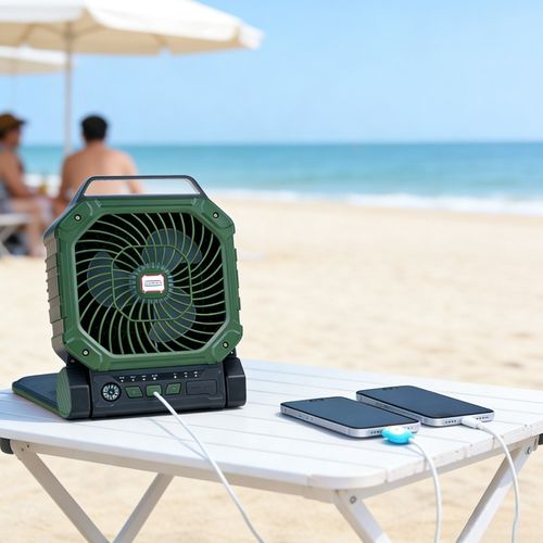 Solar-powered fan
