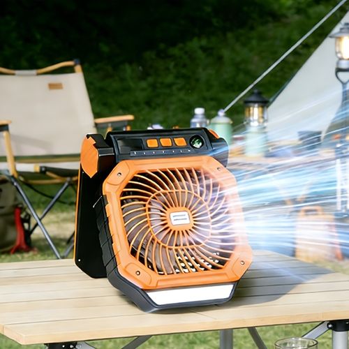 Solar-powered fan