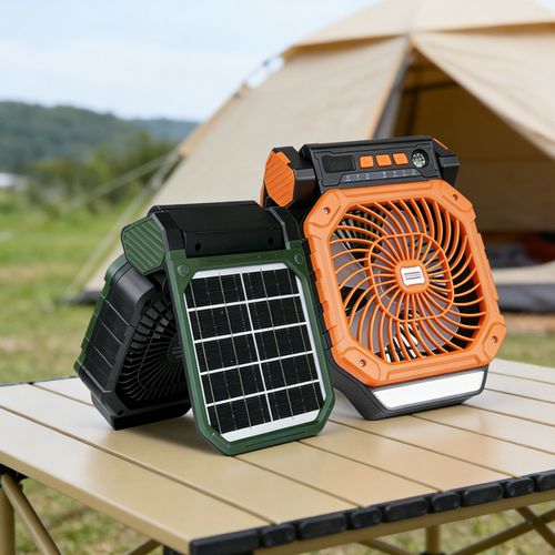 Solar-powered fan