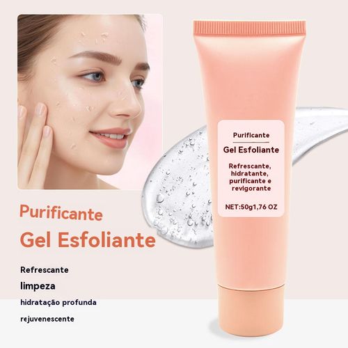 Gel de Limpeza Esfoliante Orgânico Clareador e Hidratante | Limpeza suave para o rosto e corpo, pele radiante todos os dias