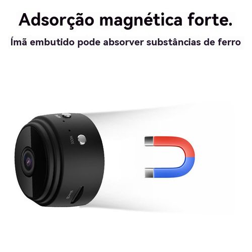Câmera de Vigilância HD Mini Sem Fio WiFi (Versão de Longa Autonomia)