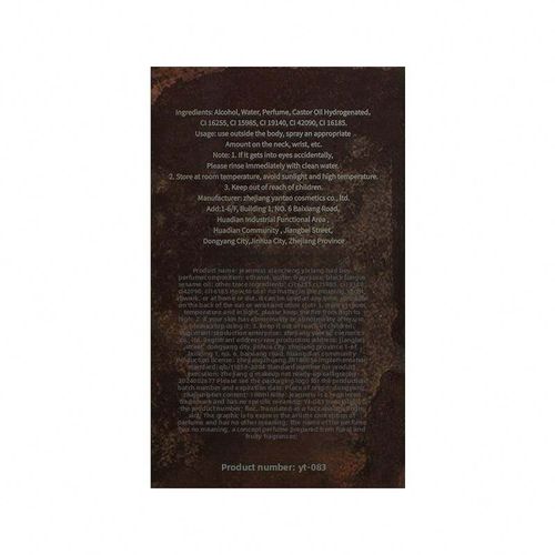 Perfume Masculino Unissex Luxuoso de Longa Duração 'Bad Boy' com Notas Woody