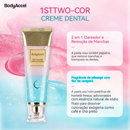 Pasta de dentes clareadora – dentes mais brancos, manchas desbotadas, hálito fresco e proteção oral
