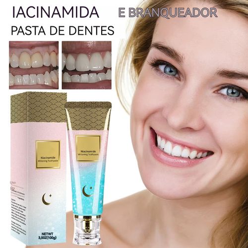 Pasta de dentes clareadora – dentes mais brancos, manchas desbotadas, hálito fresco e proteção oral