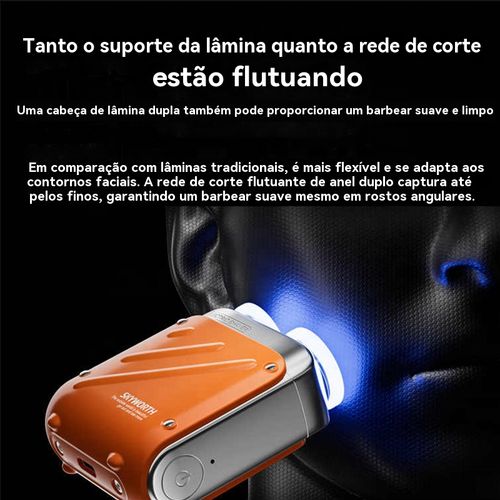 Aparelho de Barbear Elétrico Mini, Portátil, À Prova de Água e Ideal para Viagens
