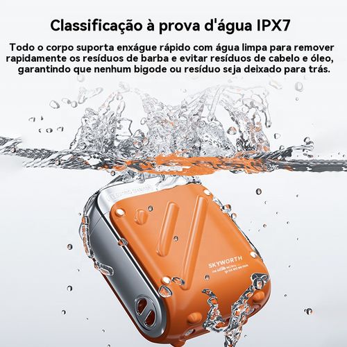 Aparelho de Barbear Elétrico Mini, Portátil, À Prova de Água e Ideal para Viagens