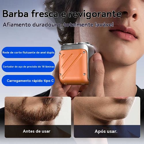 Aparelho de Barbear Elétrico Mini, Portátil, À Prova de Água e Ideal para Viagens