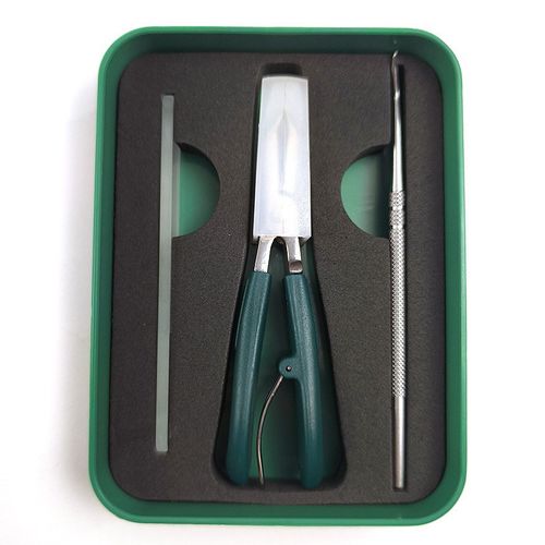 3pcs Eagle Beak Beveled Nail Clippers Wide Jaw Opening Anti-Splash Slanted Nail Clipper with Nail Pusher and Glass File