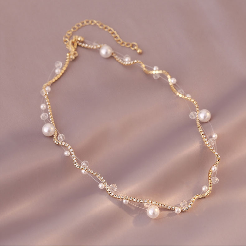 Pearl necklace, popular clavicle chain