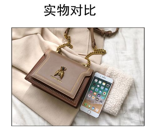 Sale Summer New Vintage Bee logo Design Shoulder Bag Metal Chain High Quality Crossbody Bag