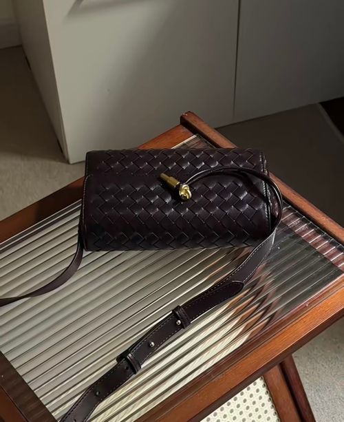 2025 New Custom Design Women Mini Woven Bags Flip One PU Leather Upscale Organ Ladies Shoulder Crossbody Bag