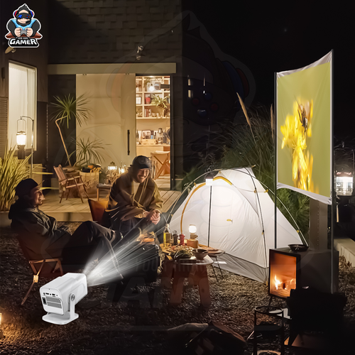 Hot-selling HCS350Pro projector, PSP mini game console, Android WiFi, high-definition 4K mini projector