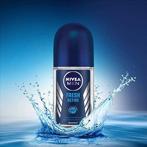 Nivea Fresh Active Anti-Perspirant Deodorant Roll on With Long Lasting Fragrance for 48 hours