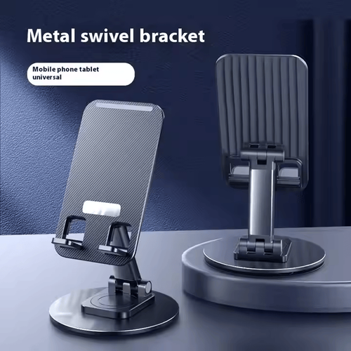 Hot selling portable new model 360° Alloy Rotating Phone Stand Phone Holder Adjustable Height Universal Mobile Phone foldable