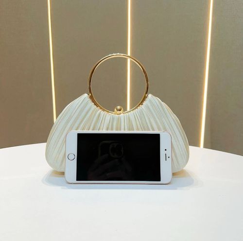 Pleated evening bag, party dress evening bag, lady bag