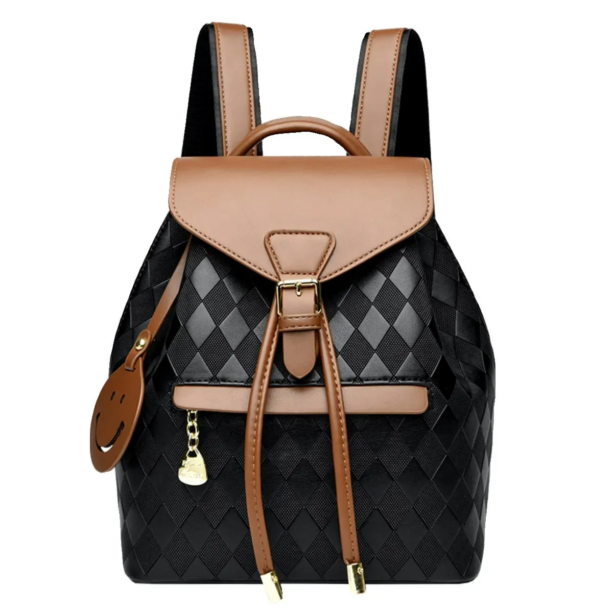 Backpack women's casual lightweight plaid bag commuting bag travel backpack