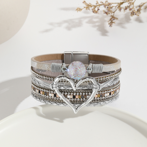Hot selling Bohemian multi-layer leather bracelet, hand-woven bracelet