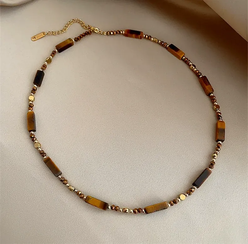 Temperament double-layered pendant necklace, retro temperament necklace