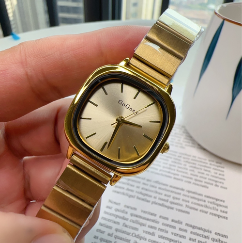 Hot selling simple elegant folding buckle women's quartz watch