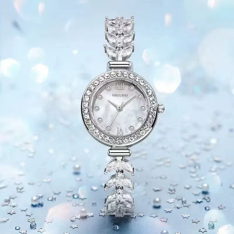 Popular diamond shell mermaid watch women's quartz watch