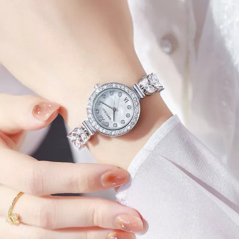 Popular diamond shell mermaid watch women's quartz watch