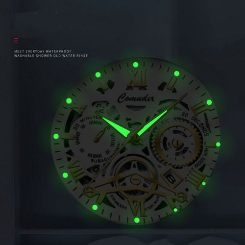 Hollow waterproof men's watch, luminous quartz watch