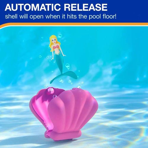 Mermaid Princess Float Funny Magical Shell Pool Toy for Summer Swimming Bath & Toddler Water Toys Novelty & Gag Gifts