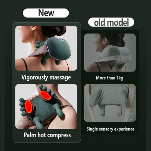 Shoulder and Neck Massager with Cervical and Trapezius Focus Kneading & Heating
