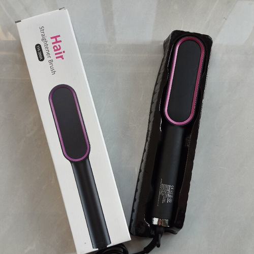 High Quality Professional Ceramic Hair Straightener & Curler Electric Fast Heating Comb Fashion Styling Brush
