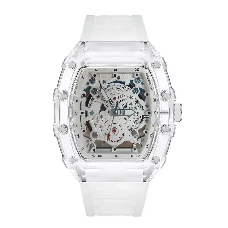 Dynamic Street Fashion Personality Street Sports Leisure Unisex Hollowed Out Watches Luminous Quartz Wristwatch for Man