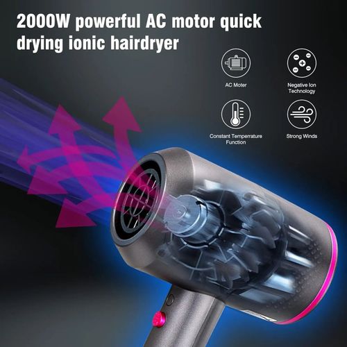 New High-Speed Hair Dryer High-Power Negative Ion Cold and Hot Ultra Silent Professional Hair Dryer for Home Hair Salons
