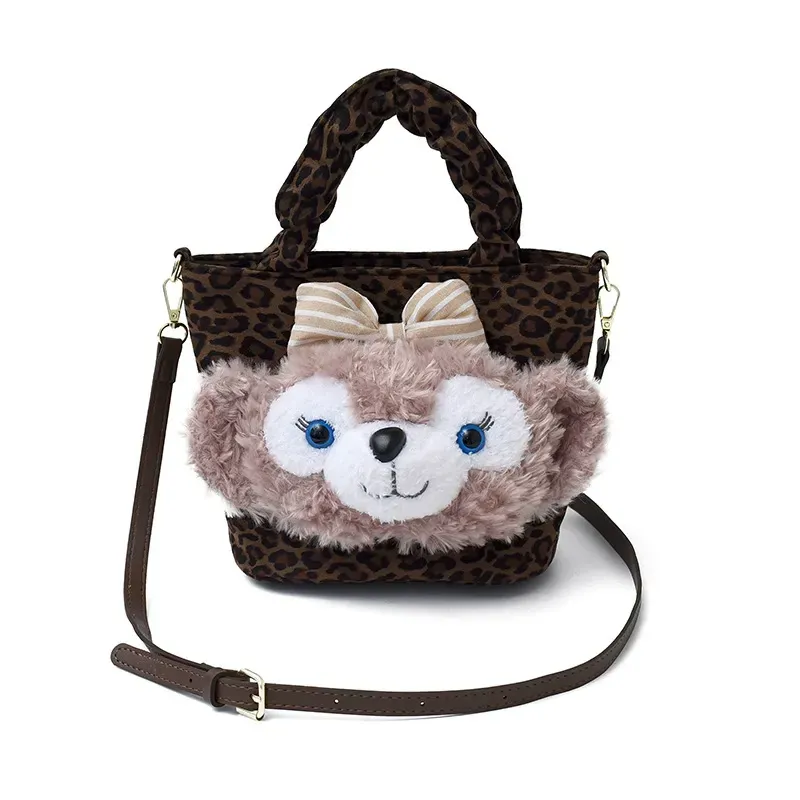 Cute and fashionable cartoon women's bag new style stylish going out shoulder bag plush crossbody handbag