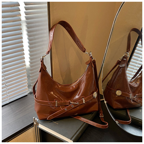 Simple casual tote bag for women, Korean style fashion shoulder bag