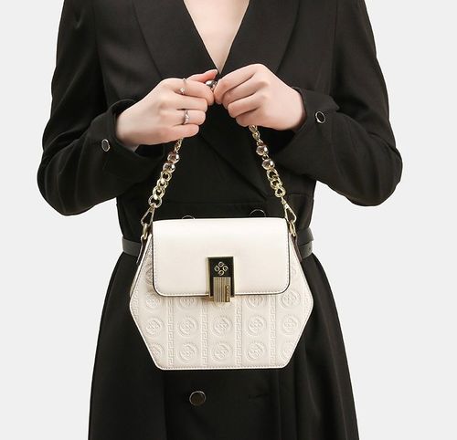 Crossbody women's bag embossed high-end crossbody bag shoulder bag fashionable temperament chain women's bag