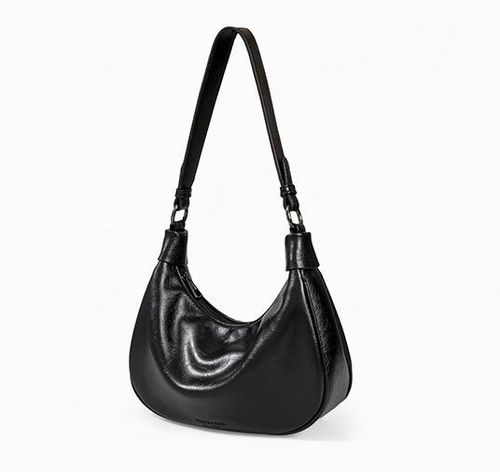 Niche retro armpit bag female 2025 new fashion shoulder soft leather bag