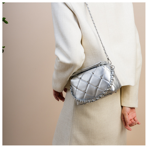 Textured small bag women's bag, shoulder crossbody bag chain bag