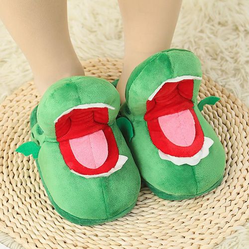 Explosive Style Funny crocodile slippers Open Mouth to Walk Small crocodile Toy slippers Home Indoor Non-slip Cotton slippers