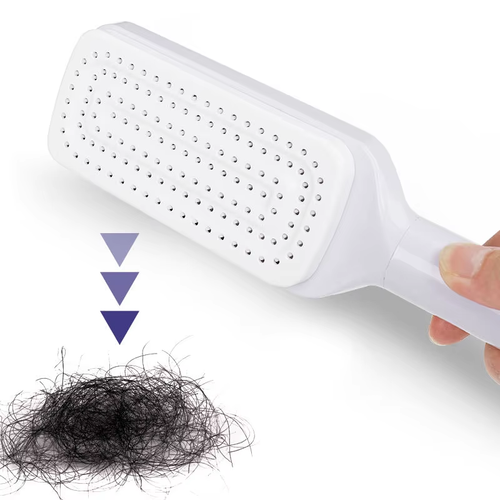 Hot Sale One-Click Scalp Massage Comb Self-Cleaning Airbag Detangling Hair Brush Plastic Paddle Feature