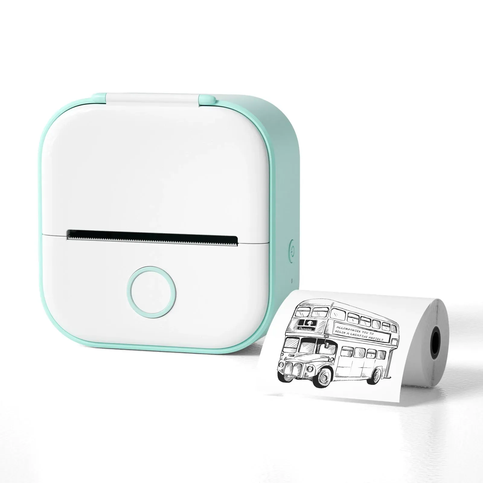 Phomemo T02 Mini Portable Thermal Printer Photo Mini Printer Sticker for Student Studying Pocket Inkless Receipt