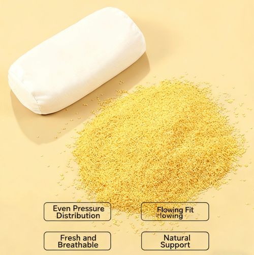 Millet shaping pillow for babies 0-6 months and over 1 year old, pure cotton pillow to correct head shape and prevent flat head.