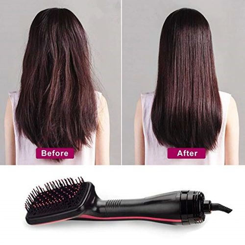 Hot Air Electric Comb Detachable and Interchangeable Hair Styler Set 2 in 1 Hair Dryer Brush Iron Rotating Hair Curler Automatic